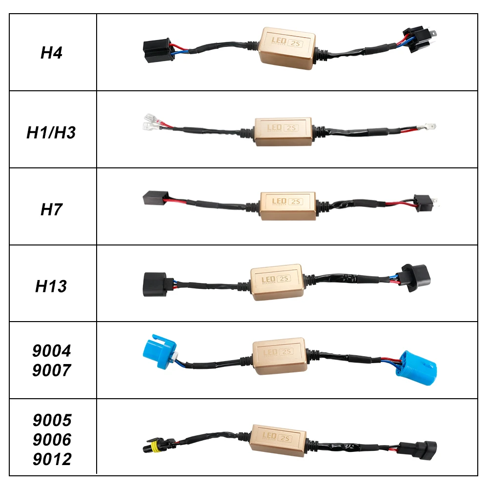 2 шт. мини Canbus H1 H3 H7 H11 9005 9006 автомобильный резистор отклонение от ошибок