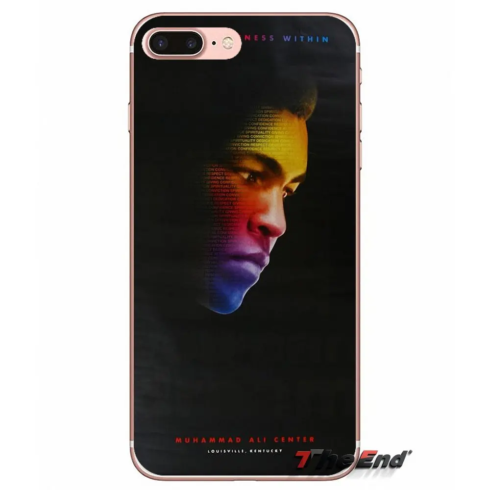 Мягкий чехол для iPhone X 4 4S 5 5S 5C SE 6 6S 7 8 Plus Samsung Galaxy J1 J3 J5 J7 A3 A5 2016 2017 Muhammad Ali King of Boxing