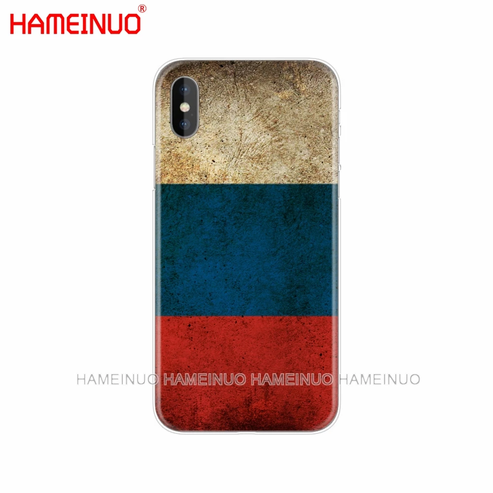 HAMEINUO флаг России медведь Орел Чехол для мобильного телефона для iphone 6 4 4s 5 5s SE 5c 6 6s 7 8 plus чехол для iphone 10 X - Цвет: 03045