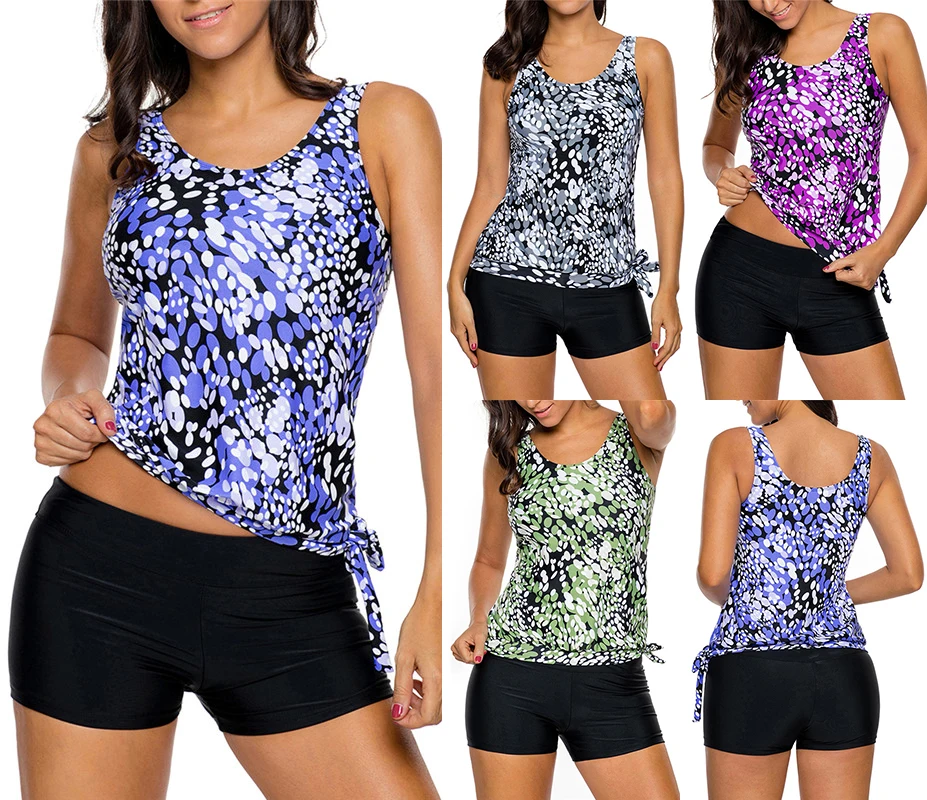 2017 Sexy Women Sports Swimwear Two Pieces Swimsuits Tankini Set Padded