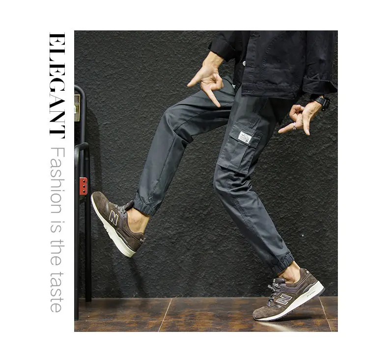 7XL Cargo Pants Men Quality Cotton Pencil Pants Male Washed Slim Fit Pants Mens Trousers Korean Brand MuLS Plus Size Casual Pant 06