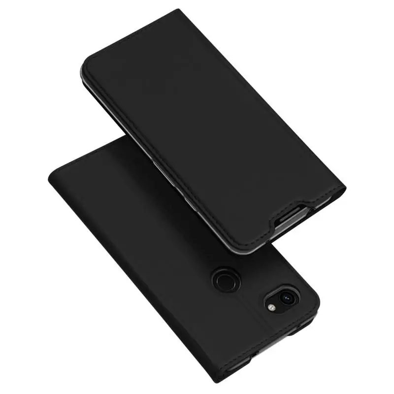 Dux Ducis кожаный чехол для Google Pixel 3a Coque 3a Xl роскошный Ультратонкий Флип-бумажник чехол для Google Pixel 3a Xl чехол - Цвет: Черный