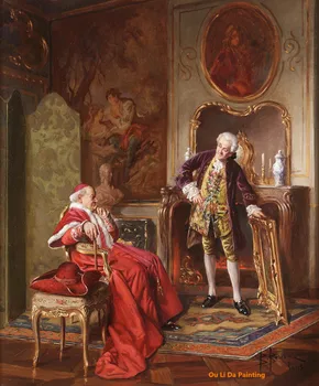 

free shipping classical court people male earl canvas painting prints oil painting printed on canvas wall art decoration picture