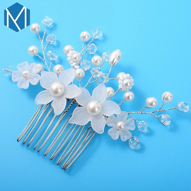 2020 recién peinetas para novia de imitación horquillas de flores pinzas de pelo para mujer niñas accesorios coreanos para cabello para el pelo de mujer| - AliExpress