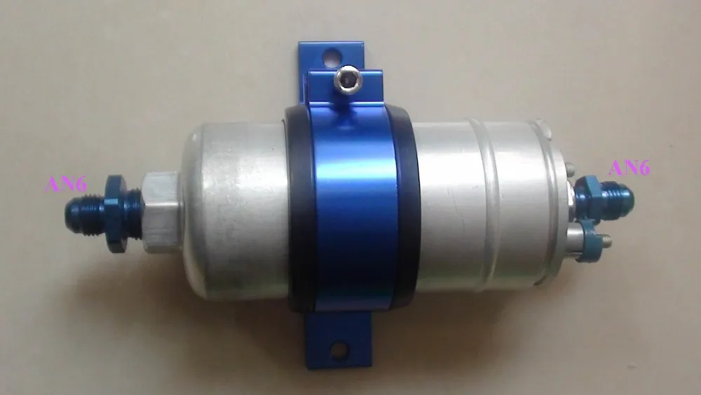 JK MOTOR NEW 0580254044 Inline Fuel Pump 6AN Inlet / Outlet Fittings