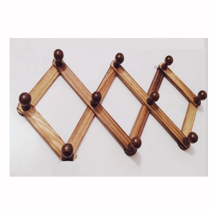 coat rack retractable hooks