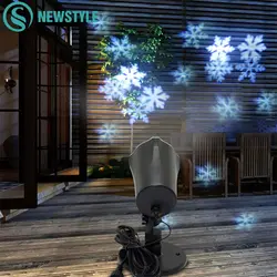 Праздничное Освещение Снежинка проектор рождественские огни наружные водостойкие садоввечерние вечерние лазерные снежные огни