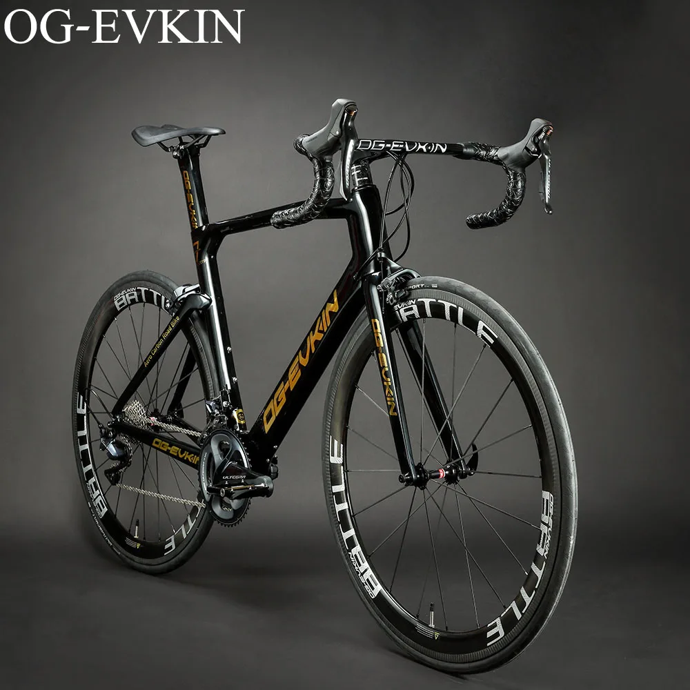 New Carbon Road Bike UD Glossy Carbon Complete Bicycle Road 700C Wheels