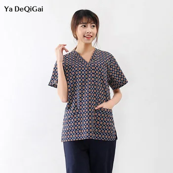 

IF high quality beauty salon sets spa uniform men and women Medical Surgical cotton pharmacy nurse uniform white coat scrub sets