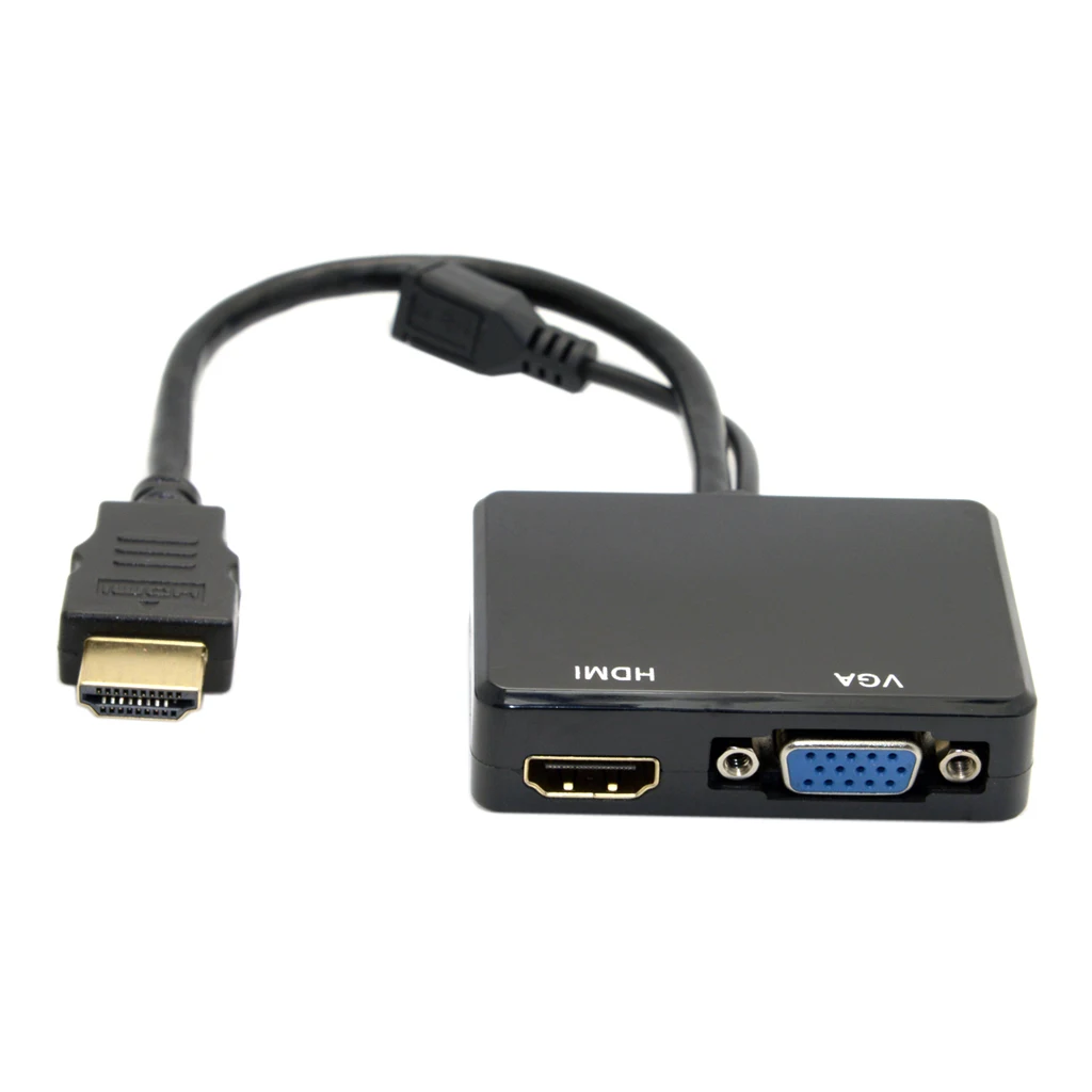 Maikou HDMI к VGA/HDMI конвертер многоэкранный дисплей с аудио HD перфоратор