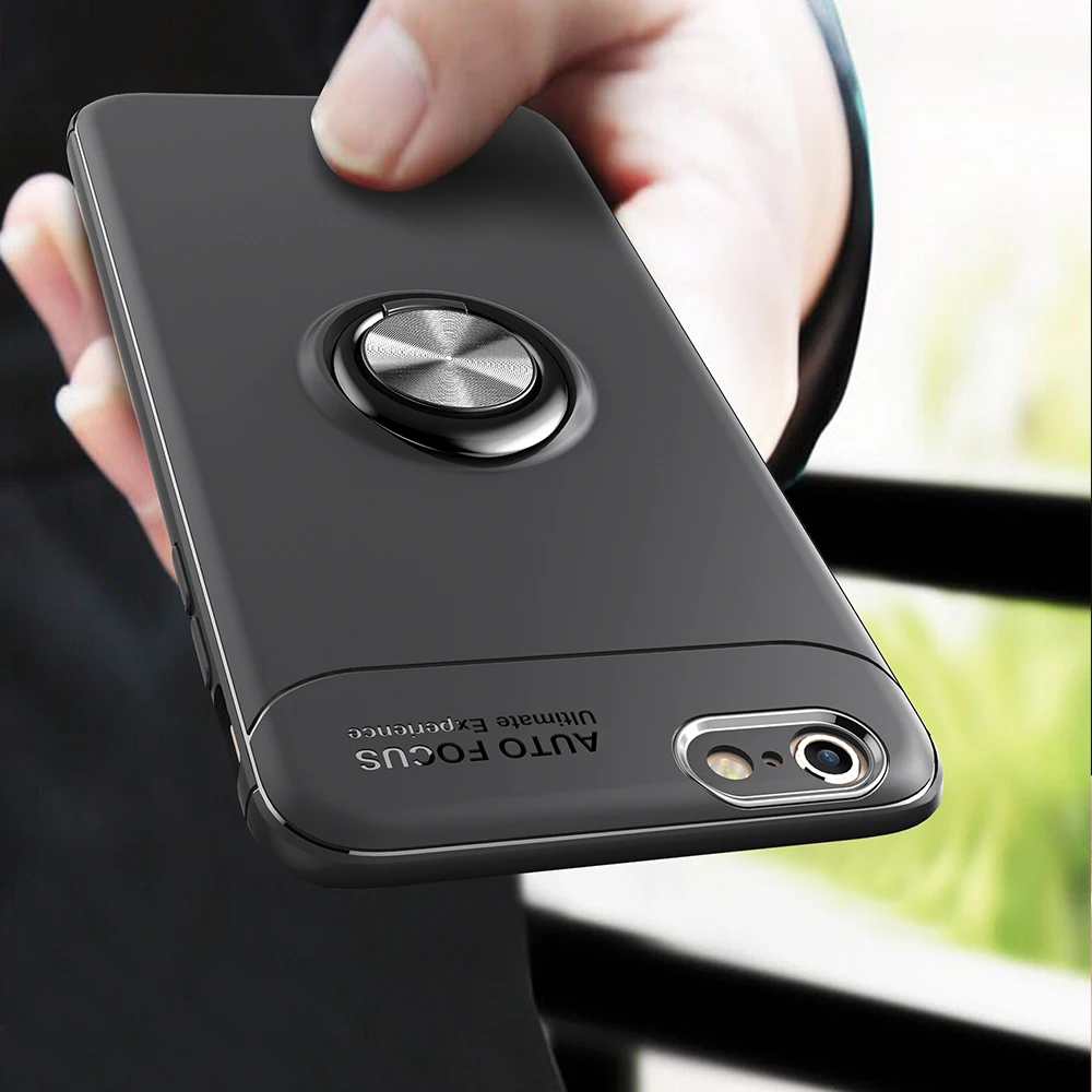 

For iPhone XR X 11 Pro XS Max Case Luxury Magnetic Soft Silicone Slim Cover For iPhone 7 Plus 8 6s Adsorption Stand Holder Case