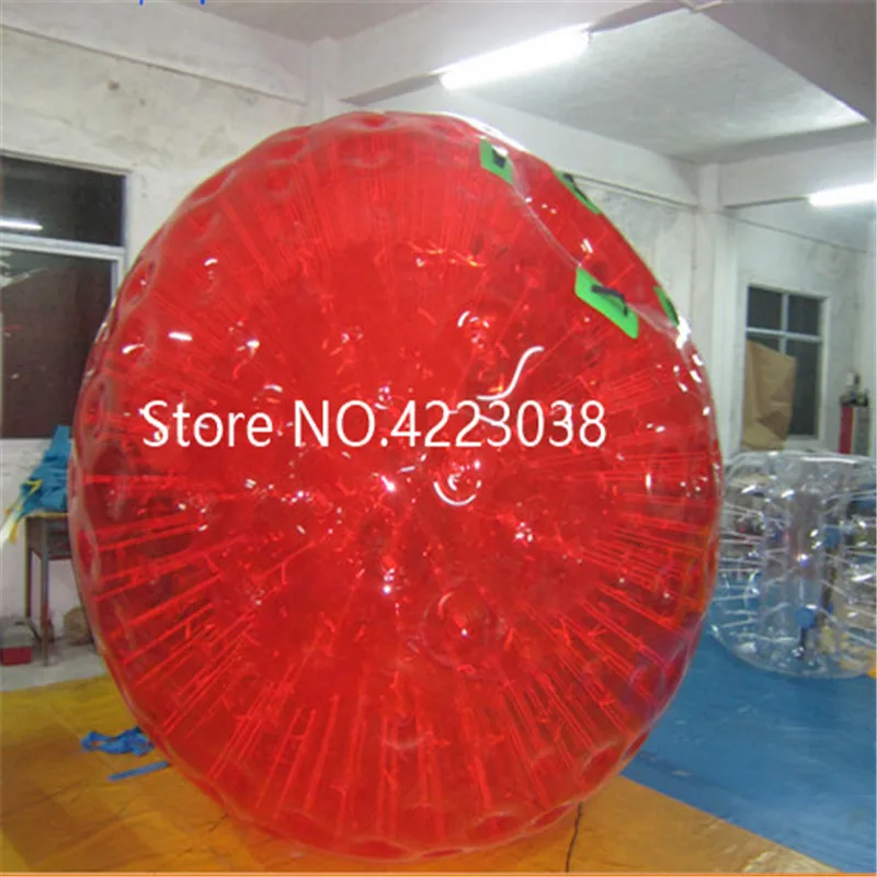 И насос Zorb мяч 2,5 м человек хомяк мяч ПВХ 0,8 мм Материал Zorb надувной шар уличная игра - Цвет: red