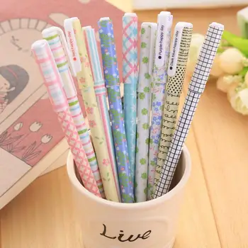 

10 pcs/Lot Star pens set Cute animal black ink ballpoint pens for signature writing stationery Office School supplies