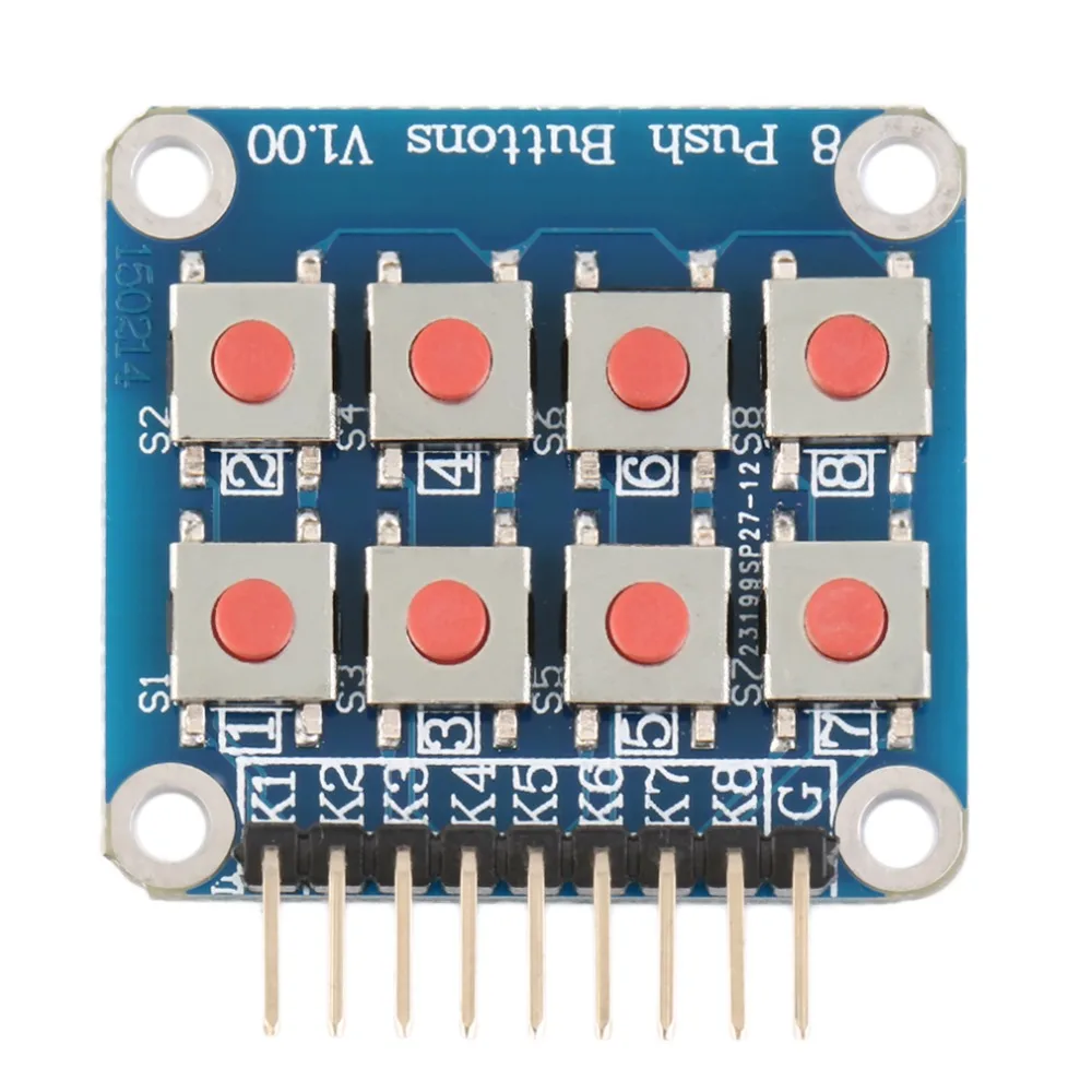 

1pc Matrix 8 Keypad Keyboard Board Module 8 Button Tactile Switch for Arduino  Super Deals
