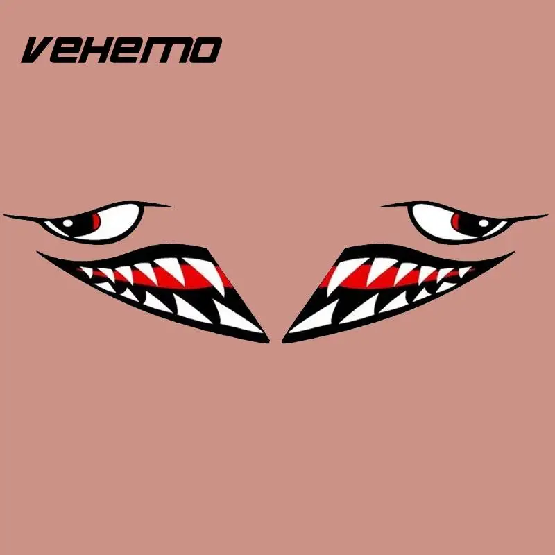 Vehemo наклейки для автомобиля лодки яхты Летающие тигры акула рот зубы