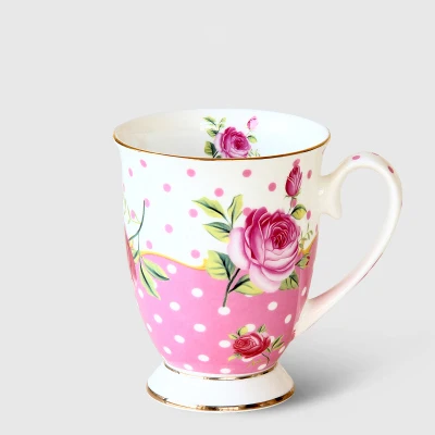 Высокое качество фарфоровая плитка цвета слоновой кости, элегантная, кофейные чашки, Керамика кружки Роскошные Британский Стиль день Чай чашка офисная кружка
