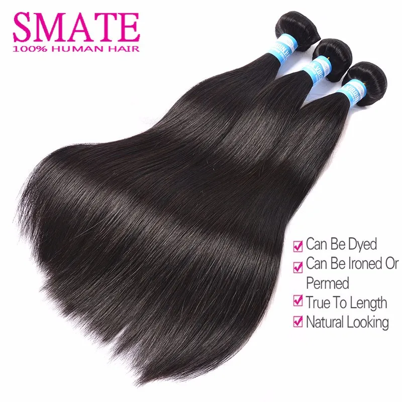 4 bundles straight hair