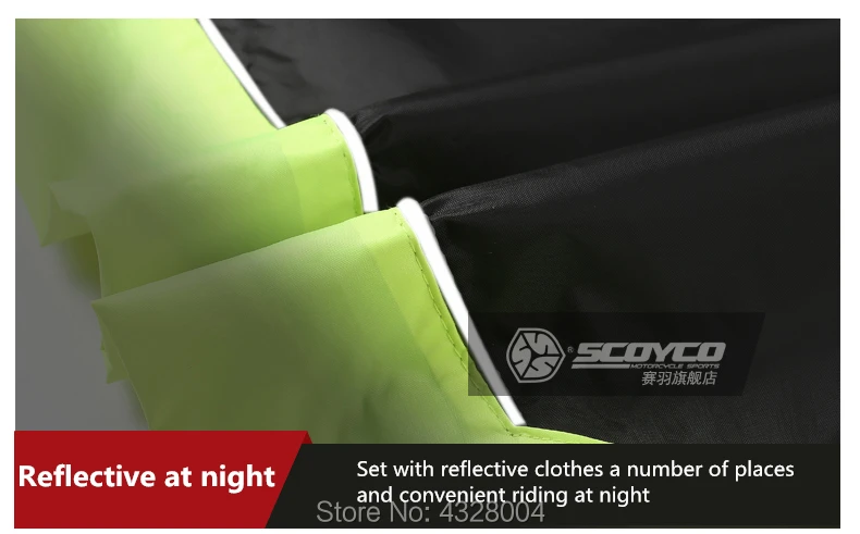 Scoyco RC01 Для Мужчин's Водонепроницаемый мотоциклетная куртка брюки светоотражающий плащ наборы Мотокросс Автогонки Открытый Спортивная
