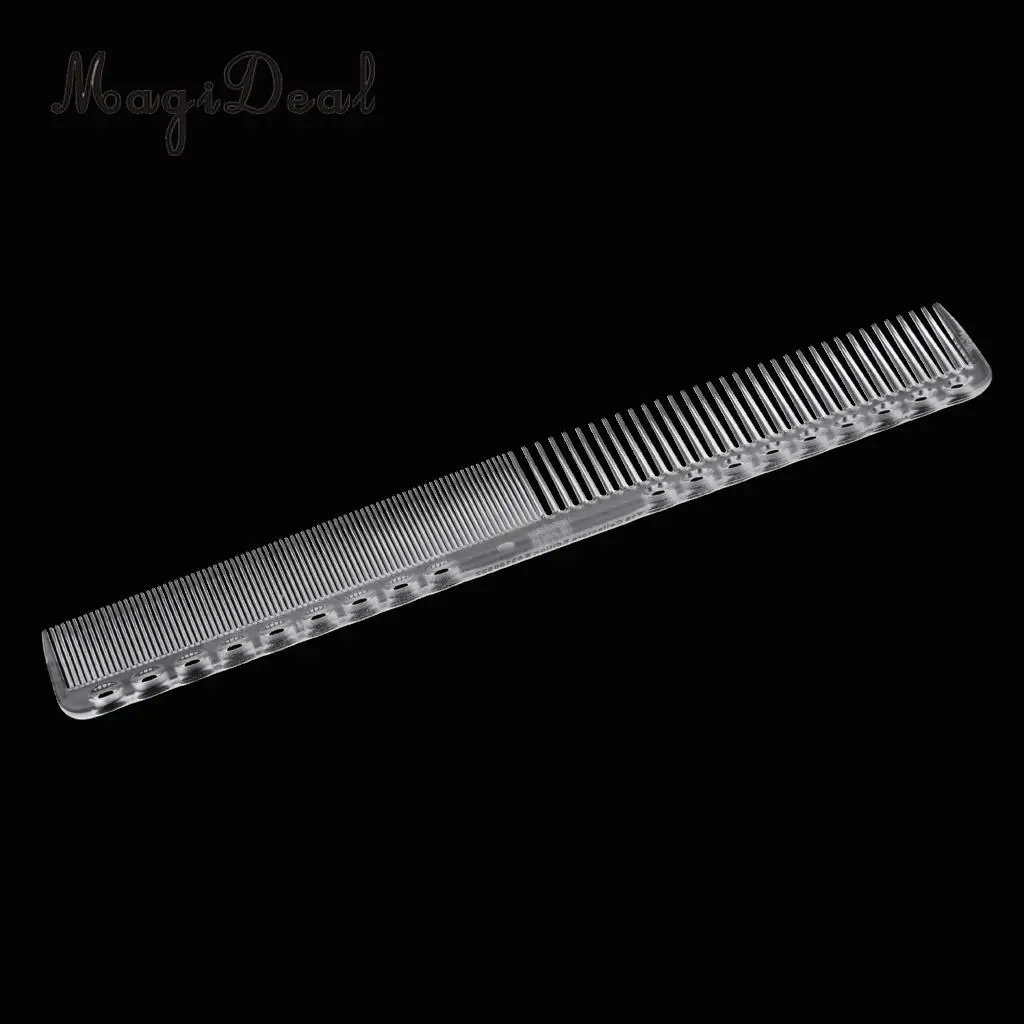 Clear Hair Cutting Comb Barber Hairdressing Hairstyling Salon Plastic Comb