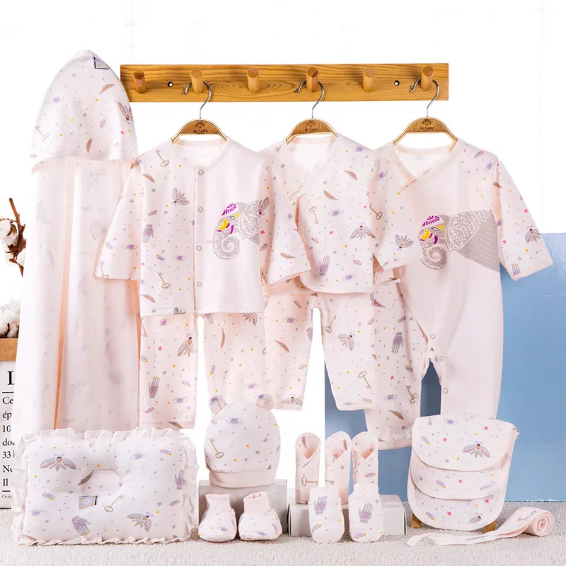 

19PCS /lot newborn baby clothes set 0-6 month cotton baby clothes suit cartoon cute roupa infantil baby boy suit