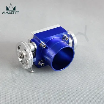 

60 MM UNIERSAL 60MM VQ35TPS ALUMINUM THROTTLE BODY INTAKE MANIFOLD BILLET BLUE