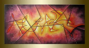 

24x48 New MODERN ABSTRACT CANVAS ART WALL DECOR OIL PAINTING