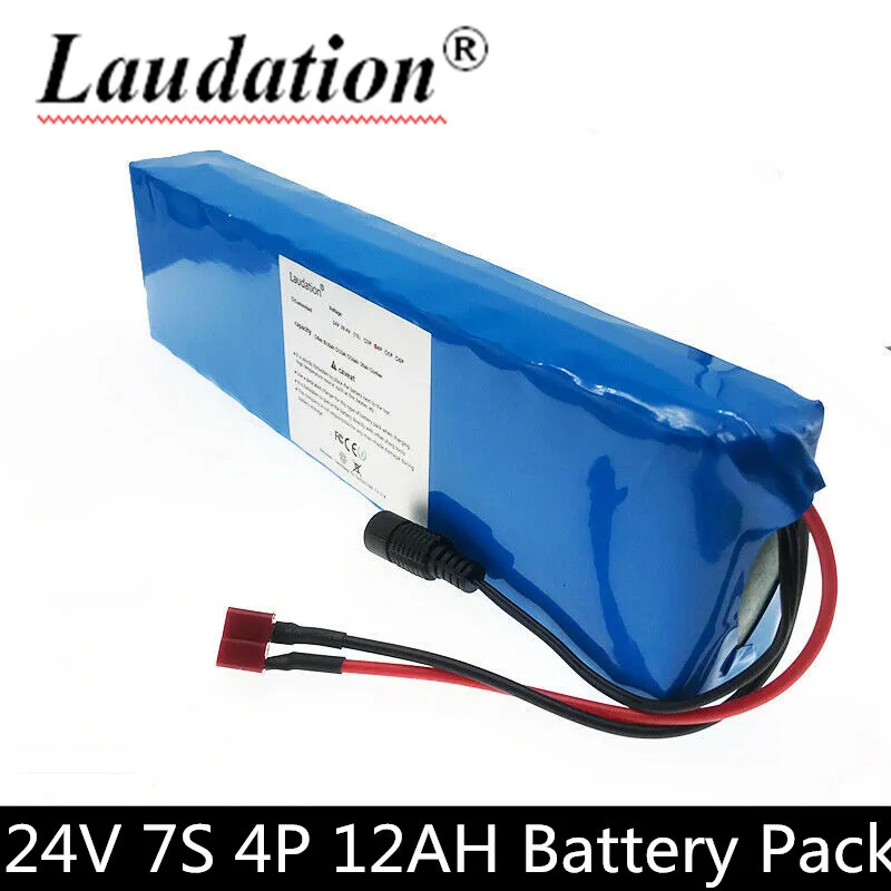 

Original 7S4P 24v li ion battery pack 29.4v 12Ah electric bicycle motor ebike scooter 18650 lithium rechargeable batteries 15A