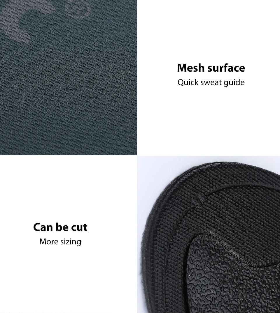 Original xiaomi youpin cushioning multiple shock absorbing power running insole rebound support protection sole sports insole (10)