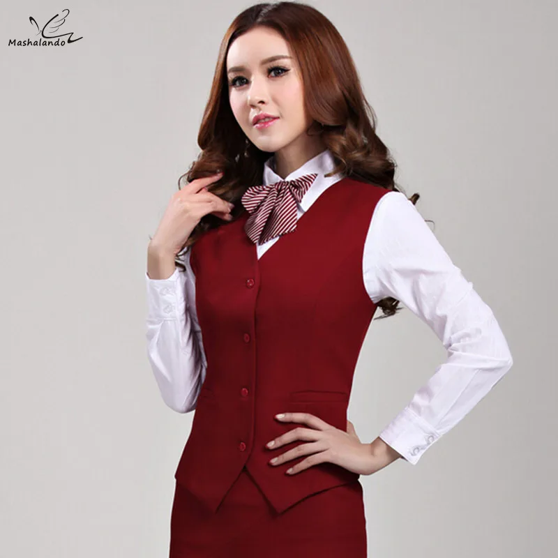 Buy 2016 Upscale business career ladies vest work wear