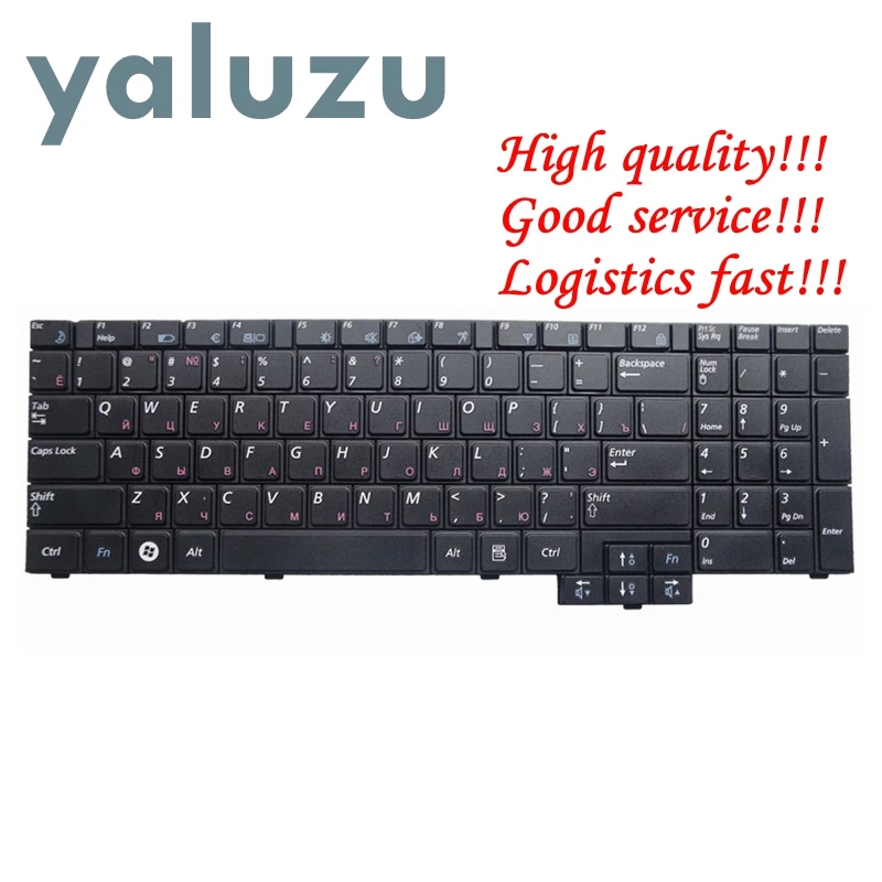 YALUZU RU черный для samsung R528 R530 R540 R620 R517 R523 RV508 R525 Клавиатура для ноутбука Русский черный