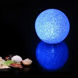 Светодиодный хрустальный шар, 10 см, ночник, украшение, пластиковый шар, основа, новинка, изменение цвета, светодиодный свет, вечерние
