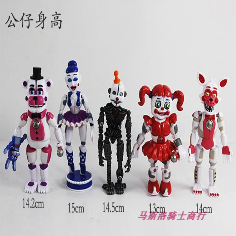 FNAF Five Nights At Freddy's figure toys Funtime Фредди Фокси сестра расположение Фредди баллора цирк подвижные игрушки