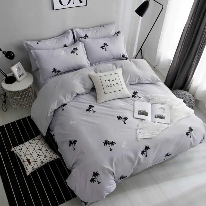 Polyester Brief Cartoon Bedding Sets.bedding set Duvet Cover Bed sheet Linen Pillowcases.Twin size Queen King | Дом и сад