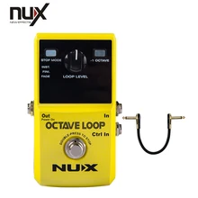 NUX Octave Loop Looper Pedal with -1 Octave Effect Create a bass line with your guitar