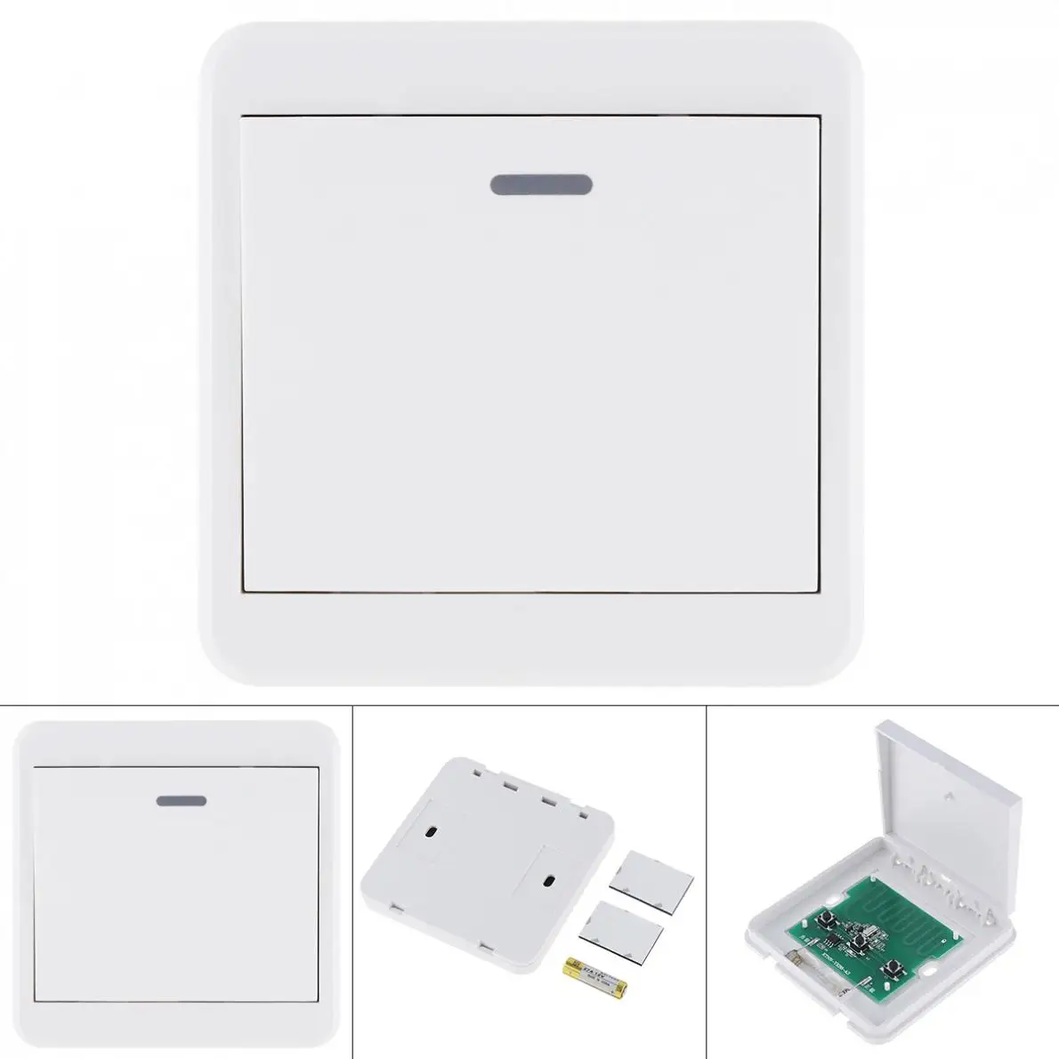 

433MHz Sensitive Universal Wireless Remote Controls 86 Wall Panel RF Transmitter With 1 Buttons for Home Room Lighting Switch