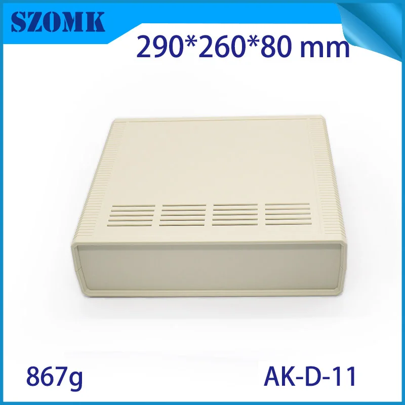 

1 piece, 290*260*80mm szomk high quality desktop enclosure housing electronics plastic box enclosure cabinet for device box