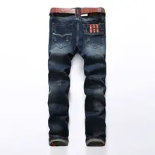 Лидер продаж, модные мужские джинсы, бренд Dsel, прямые, рваные джинсы, итальянский дизайн, хлопок, потертые джинсы, Homme