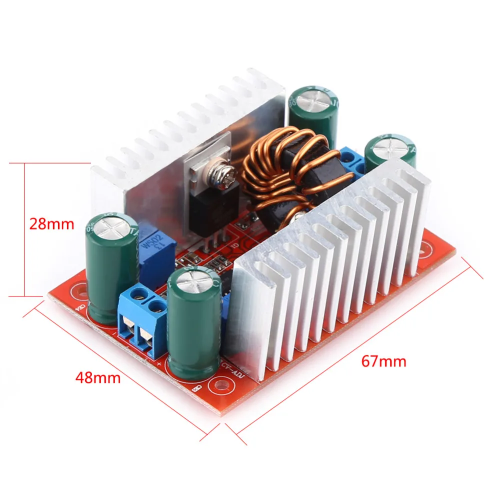 400W DC-DC Напряжение преобразователь повышающий преобразователь постоянного тока Step up повышающий преобразователь постоянного Питание 8,5 V-50 V до 10 V-60 V светодиодный повышающий трансформатор