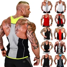 ZOGAA Men Quick-drying Tank Top Men's Sports Vest Mens Stitching Absorbent Vest Fitness Tank Top for Men Gym Tank Top ZOGAA Men Quick-drying Tank Top Men's Sports Vest Mens Stitching Absorbent Vest Fitness Tank Top for Men Gym Tank Top