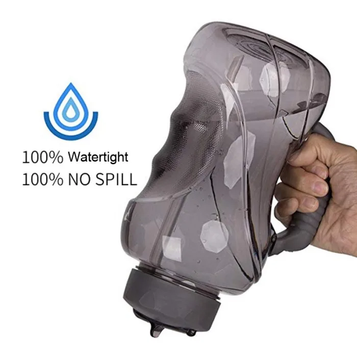 1.5L чашка для воды большая емкость для спорта на открытом воздухе соломенная бутылка для воды с ручкой ZJ55