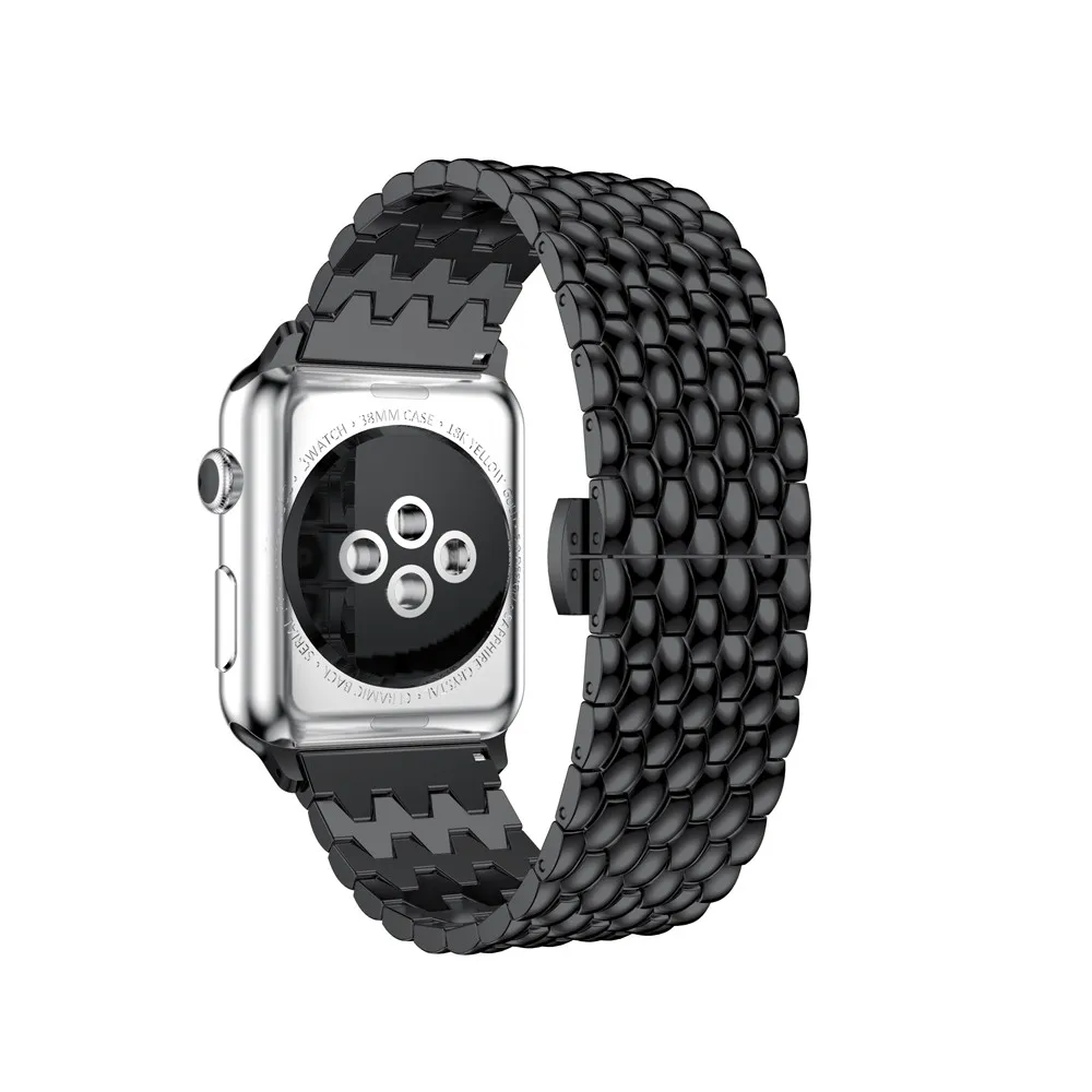 CRESTED-Dragon-pattern-link-bracelet-strap-for-apple-watch-band-42-38mm-Butterfly-buckle-metal-wrist (2)