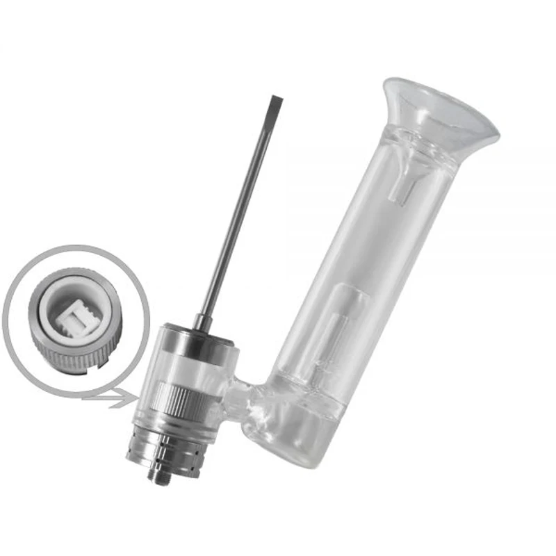 

Longmada 510 Rig Nail Atomizer Tank Starter Kit Ceramic Heating Coil With Glass Filter Vaporizer For Mechanical mod IMR Battery