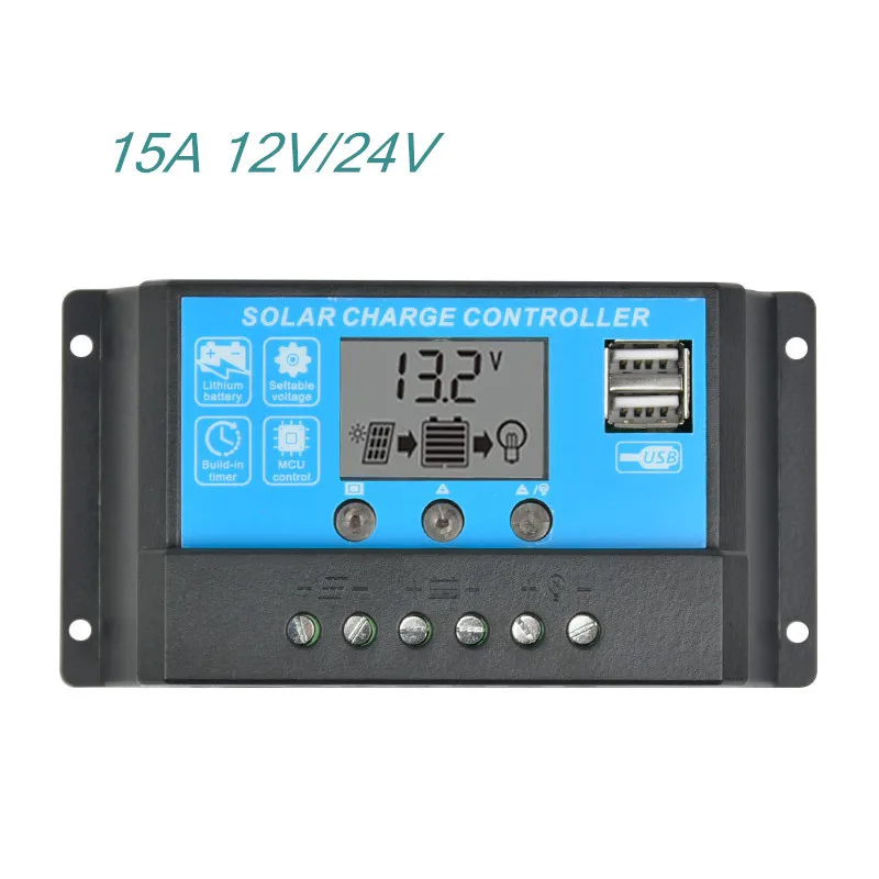 15A PWM Solar PV System Regulator Charge Controller 12V 24V Auto Switch #2  KS 