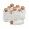 Glass Bottles with Cork, Small Transparent, Clear, Mini Empty Glass Jars, Gift Pack for Wedding Holiday, 25ml, 50PCs per Lot 2