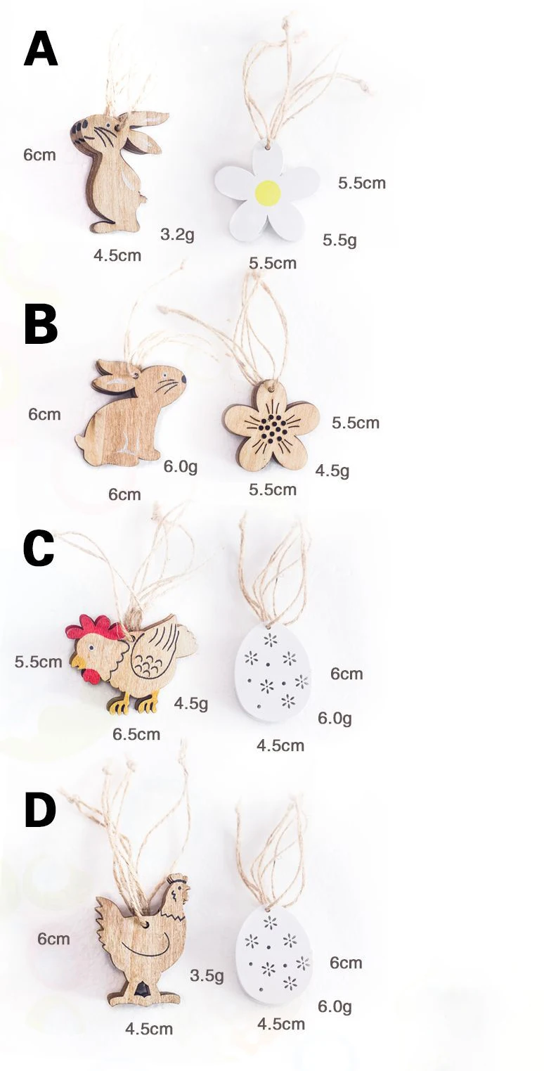 8 шт. набор счастливый пасхальные украшения Деревянный Пасхальный Весна домашний декор из дерева кролик узор куриные яйца деревянные принадлежности