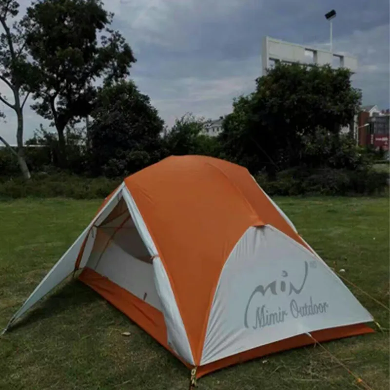 2017 New Two person Double door Rain Tent 40D Nylon Air Aluminum Pole Ultra light Tent