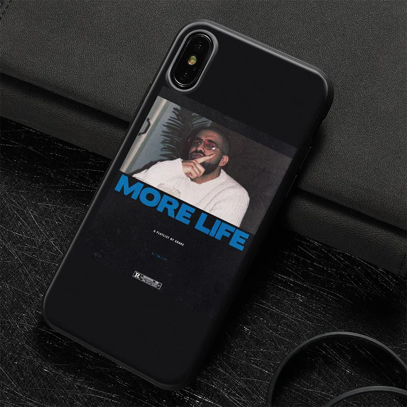 

Drake More Life Rap hiphop coque Soft Silicone Phone Case Cover Shell For Apple iPhone 5 5s Se 6 6s 7 8 Plus X XR XS MAX