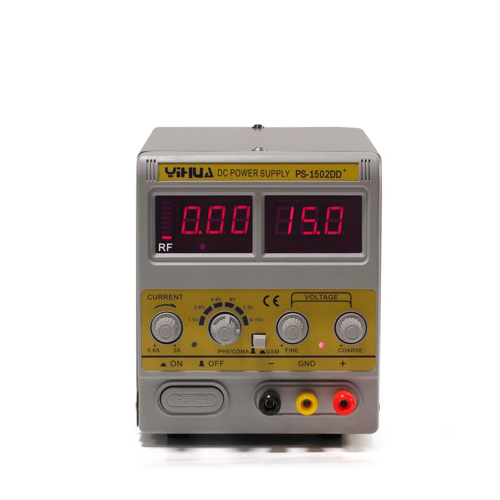 

YIHUA 1502DD+ Mobile Phone Power Adjustable Regulated DC Power Supply Test Regulated Digital Display Rf Power Maintenance