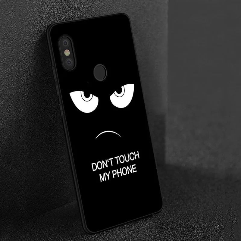 

Case For Xiaomi redmi note k20 go 5 7 6 5a pro y3 4a 4X 5A 6a 5 plus 4X Black Soft Silicone Cover phone Case