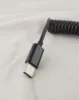 1 pc USB 3.1 C Type mâle à 2.0 A mâle spirale enroulé données adaptateur câble noir 3 M ► Photo 3/5